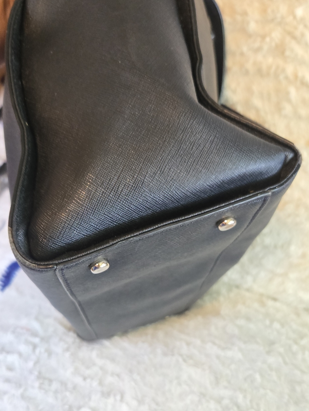 Kate Spade New York Black Saffiano Leather Tote - Picture 3 of 9